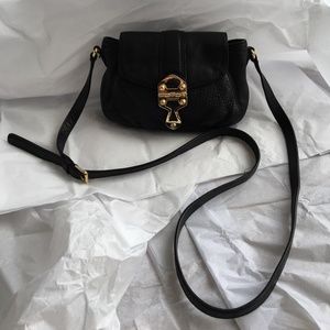Michal Kors Black Genuine Leather Crossbody Bag